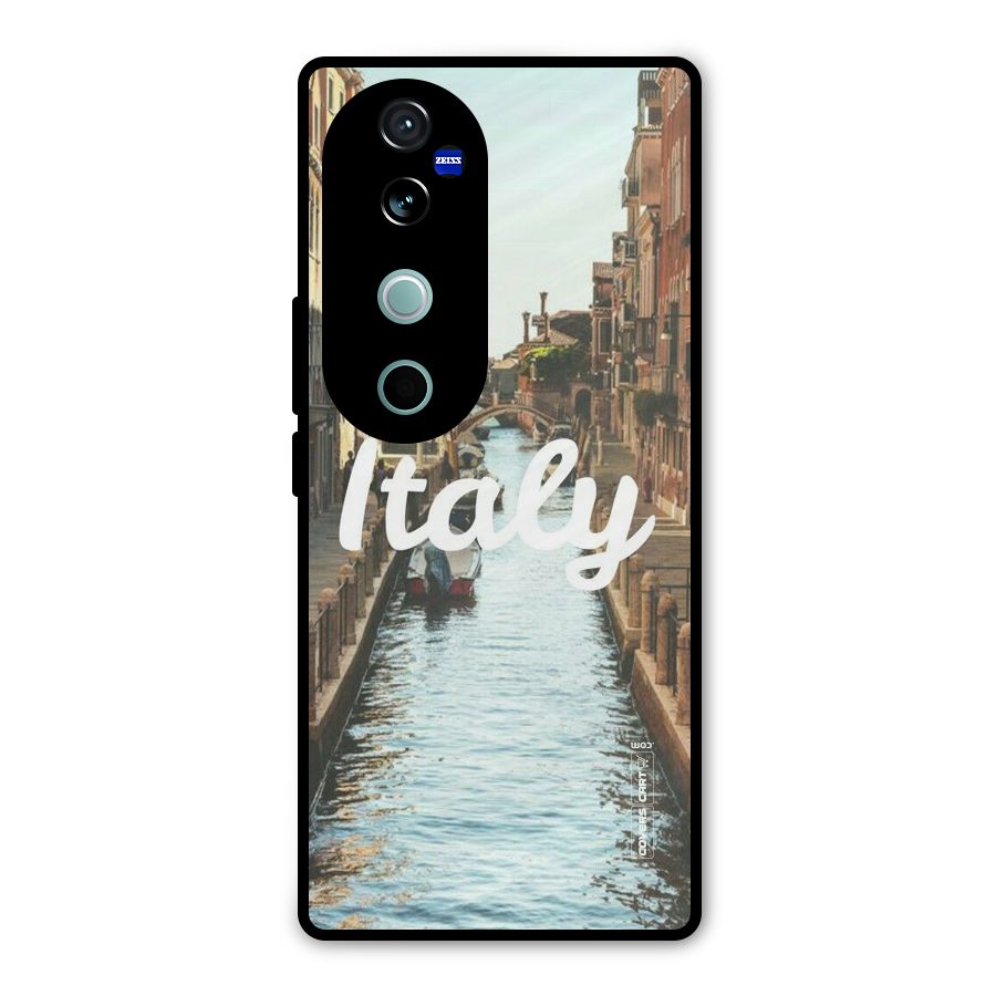 City Travel Metal Back Case for Vivo V40