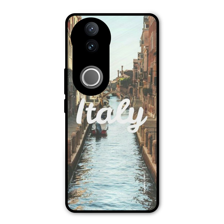 City Travel Metal Back Case for Vivo V50e