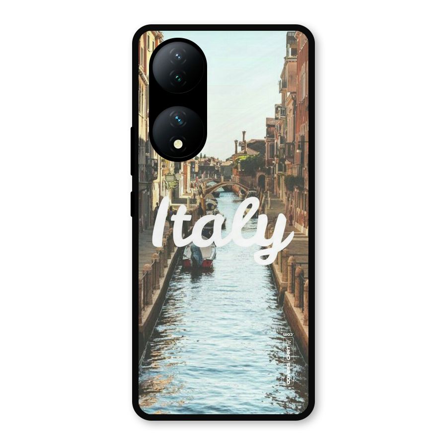 City Travel Metal Back Case for Vivo Y100