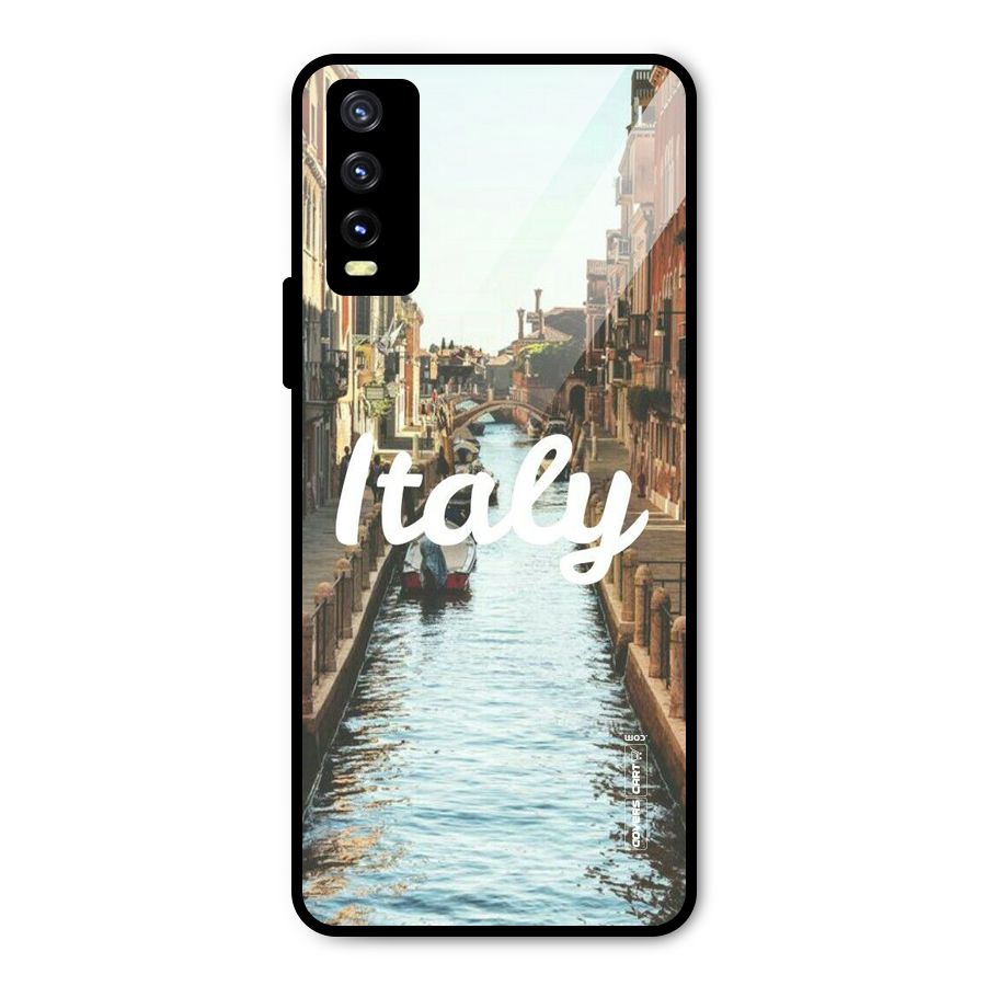 City Travel Metal Back Case for Vivo Y20