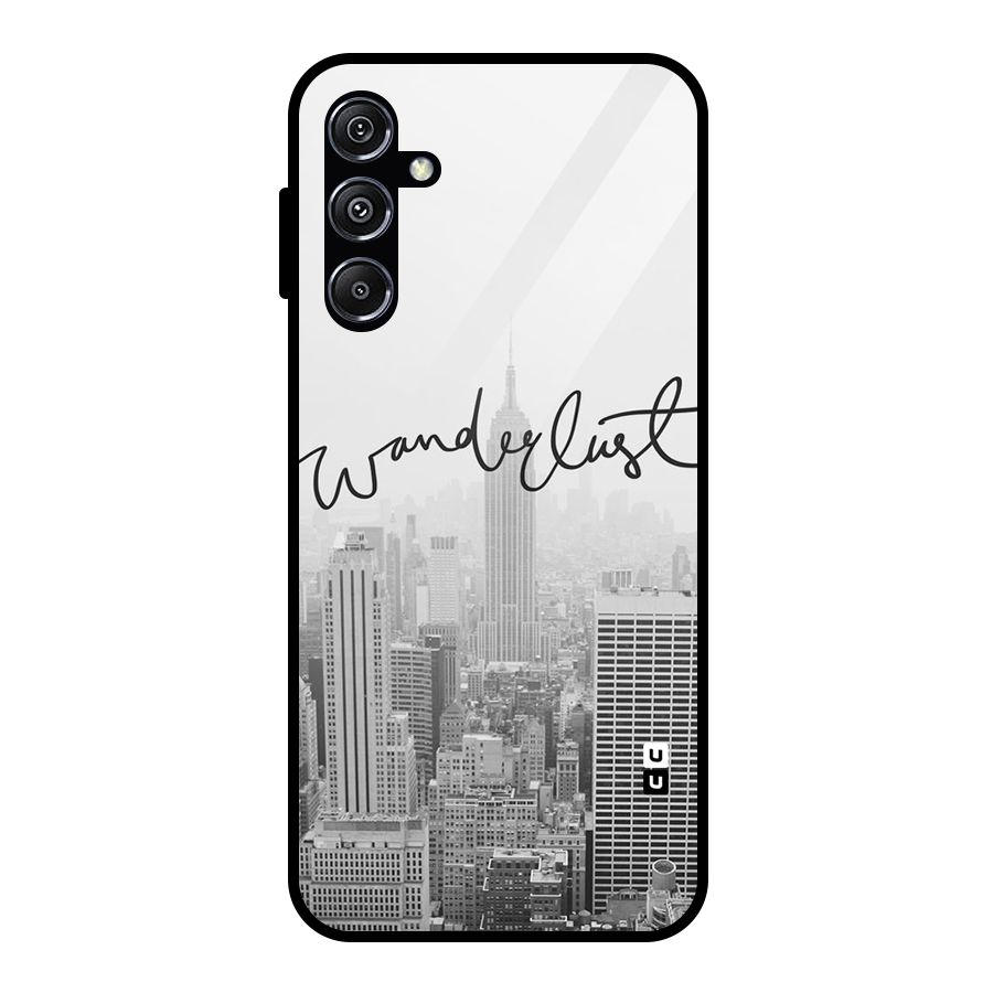City Wanderlust Monochrome Glass Back Case for Galaxy M34 5G