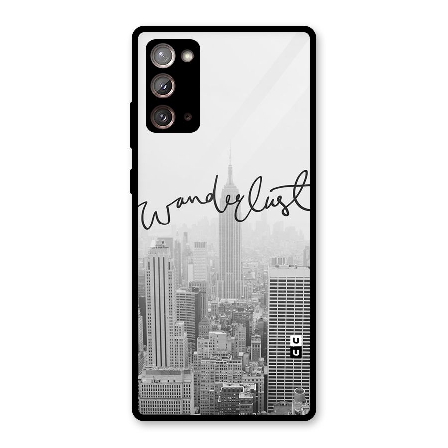 City Wanderlust Monochrome Glass Back Case for Galaxy Note 20