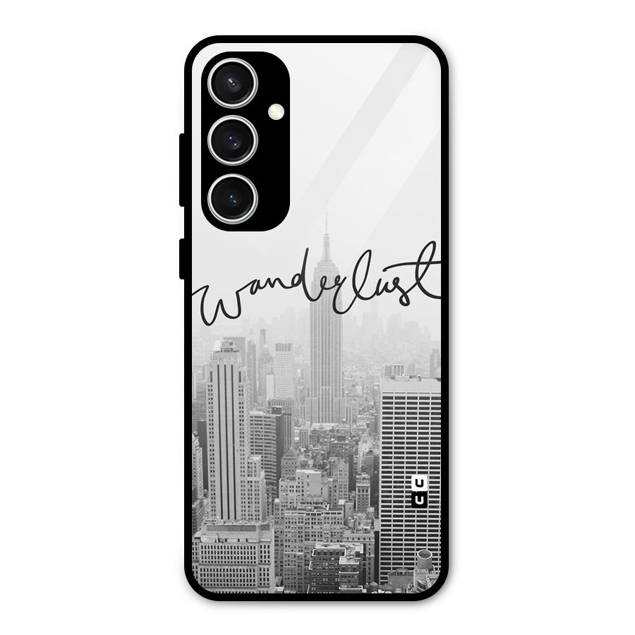 City Wanderlust Monochrome Glass Back Case for Galaxy S23 FE