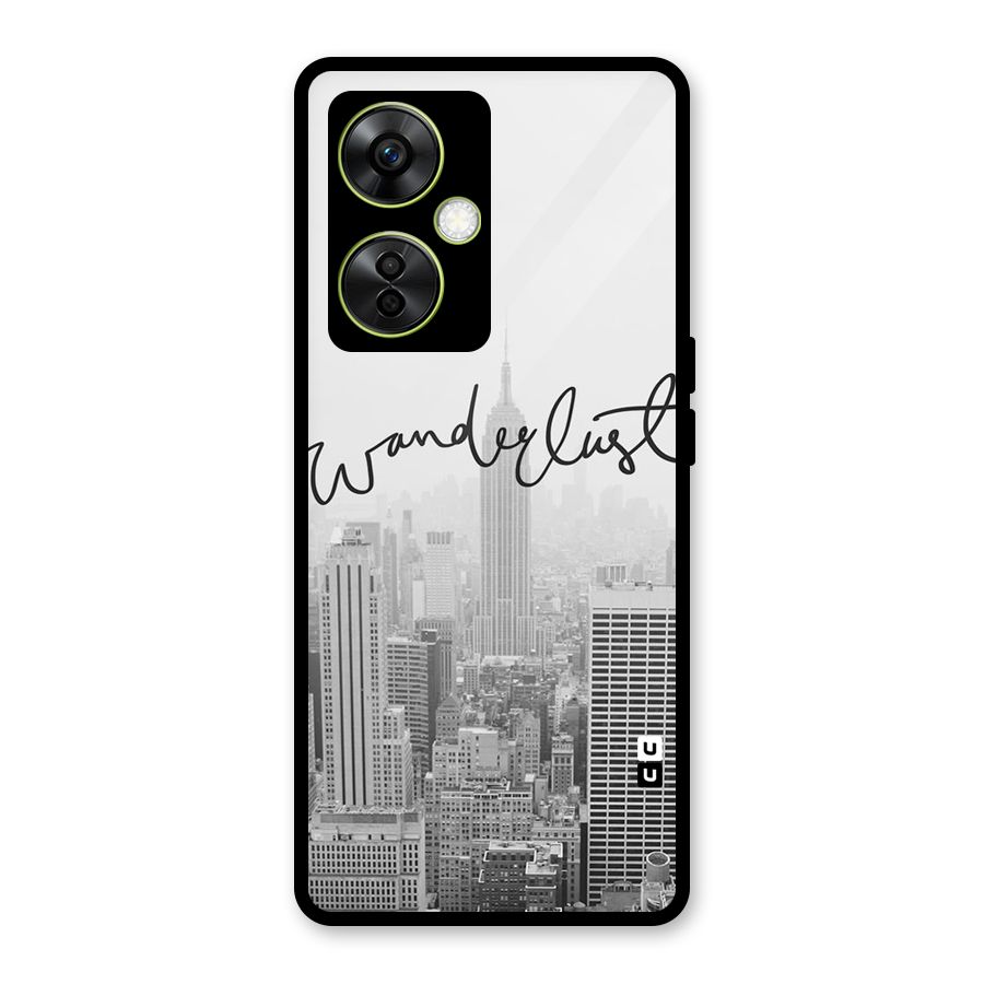 City Wanderlust Monochrome Glass Back Case for OnePlus Nord CE 3 Lite