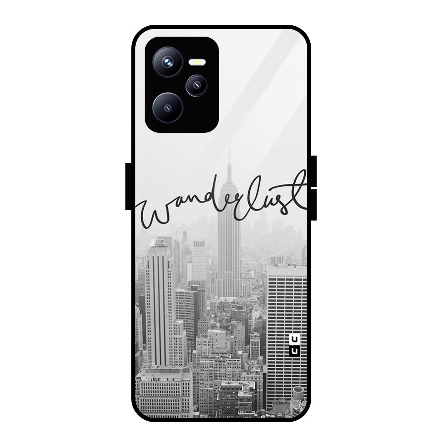 City Wanderlust Monochrome Glass Back Case for Realme C35