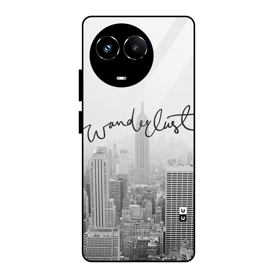 City Wanderlust Monochrome Glass Back Case for Realme Narzo 60X