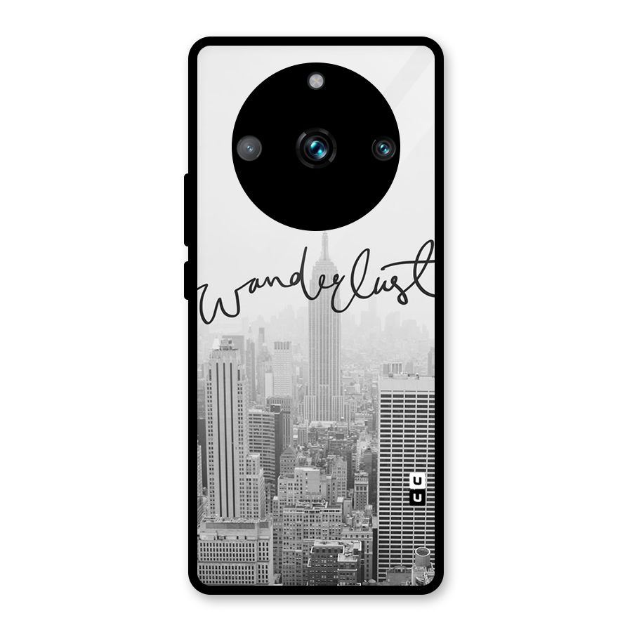 City Wanderlust Monochrome Glass Back Case for Realme Narzo 60 Pro