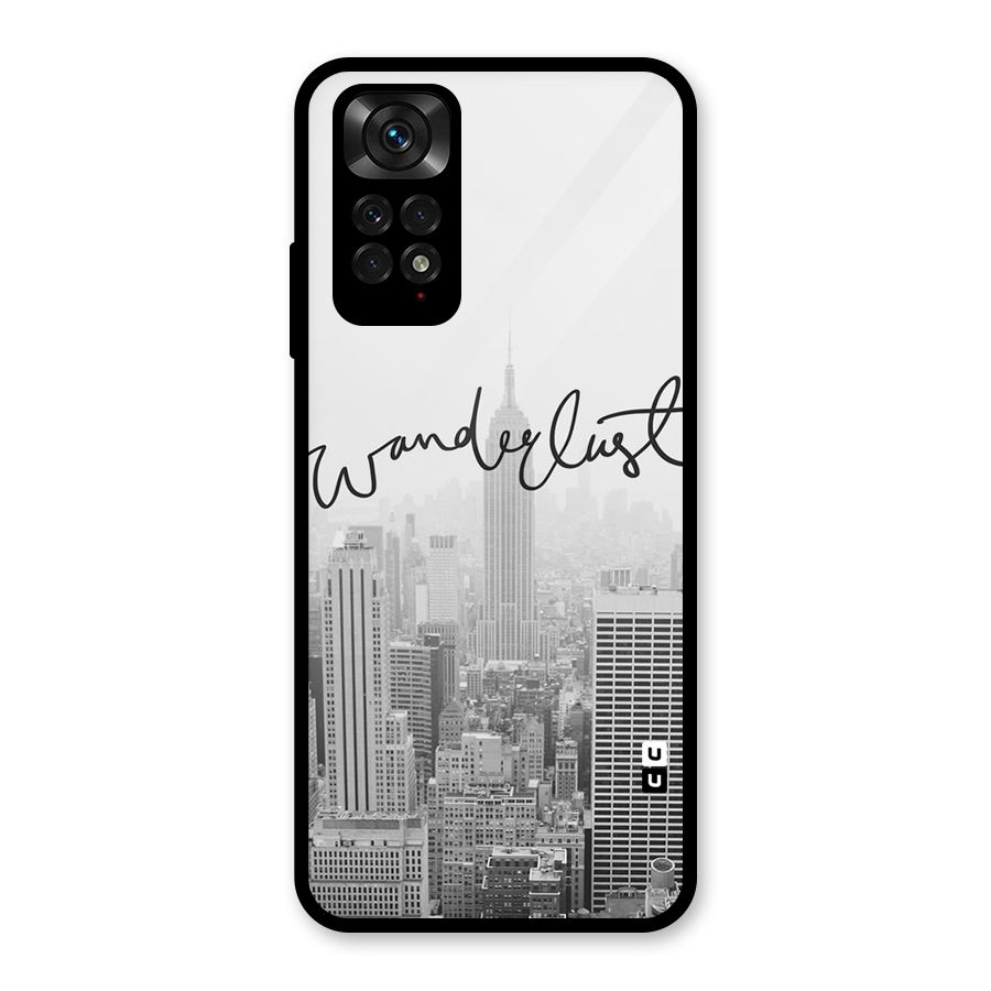 City Wanderlust Monochrome Glass Back Case for Redmi Note 11S