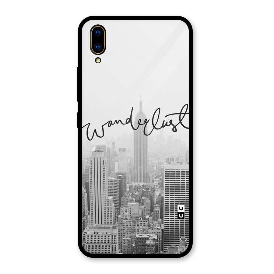 City Wanderlust Monochrome Glass Back Case for Vivo V11 Pro