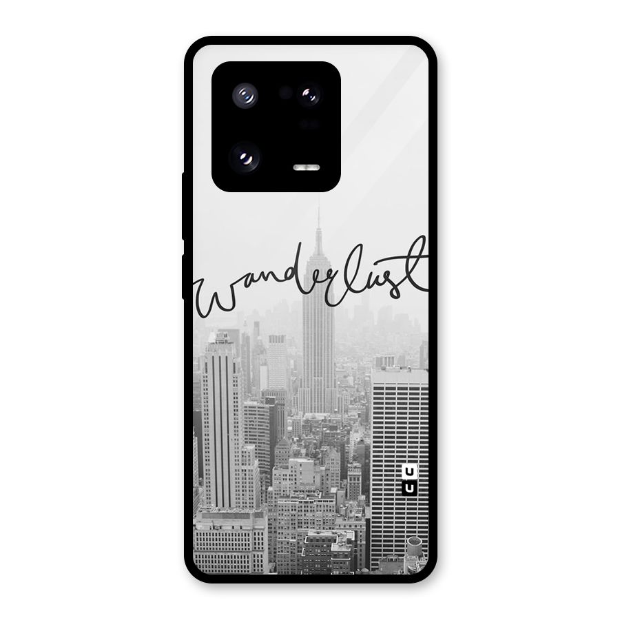 City Wanderlust Monochrome Glass Back Case for Xiaomi 13 Pro