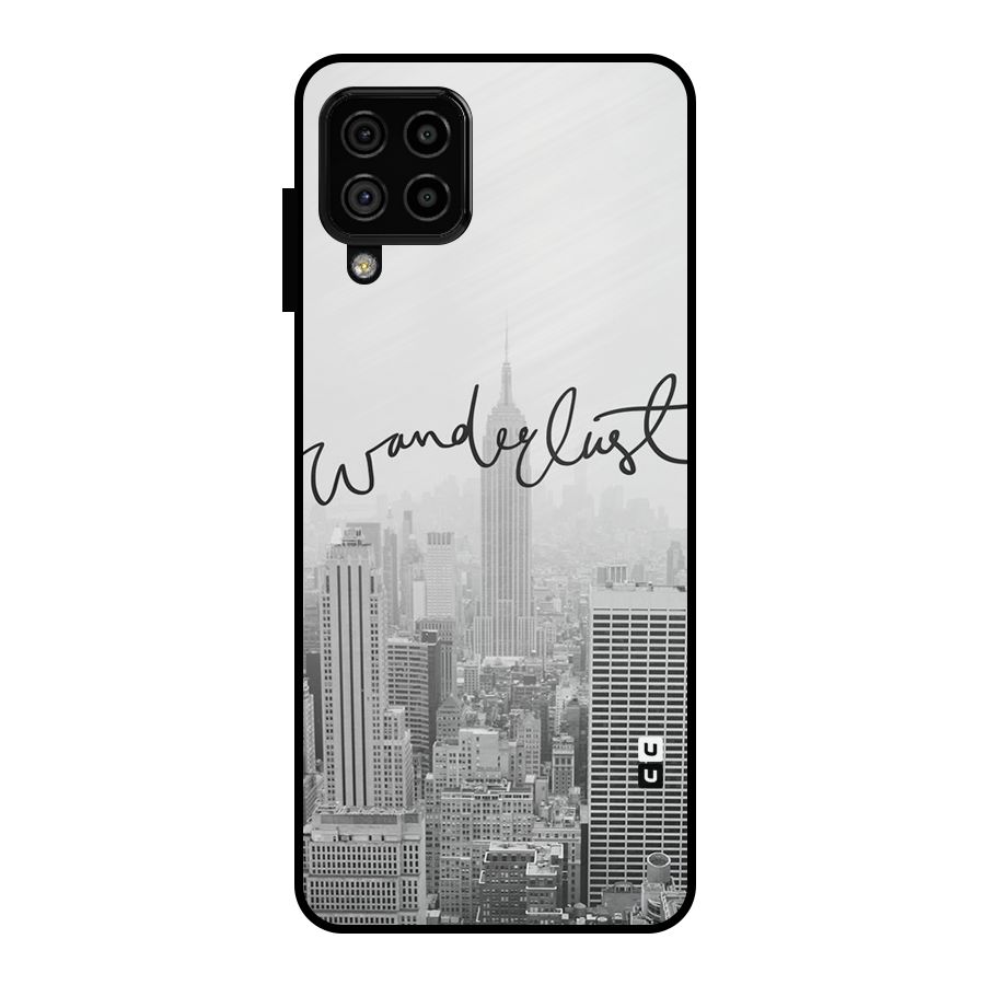 City Wanderlust Monochrome Metal Back Case for Galaxy A22 4G