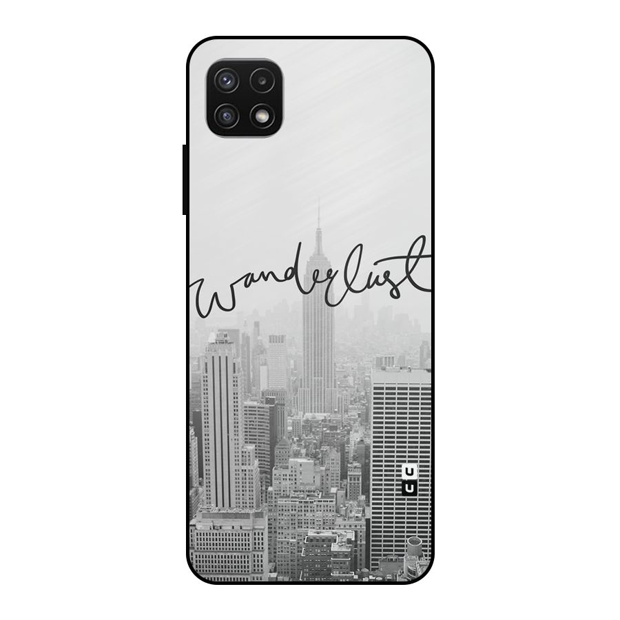 City Wanderlust Monochrome Metal Back Case for Galaxy A22 5G