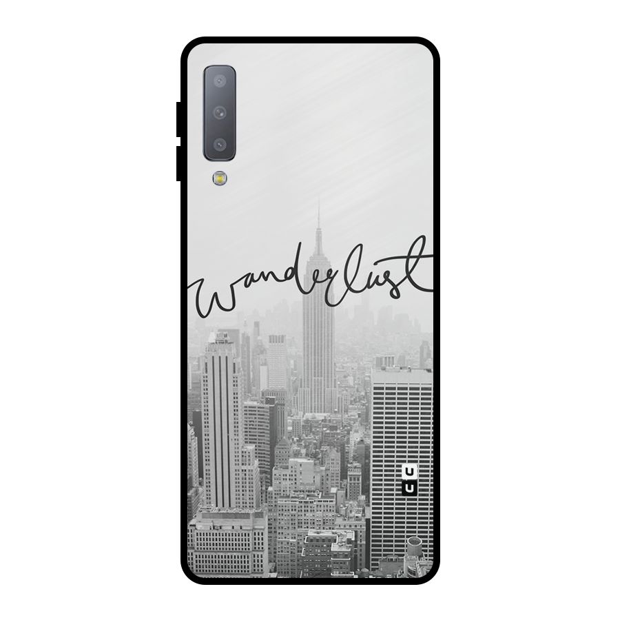 City Wanderlust Monochrome Metal Back Case for Galaxy A7 (2018)