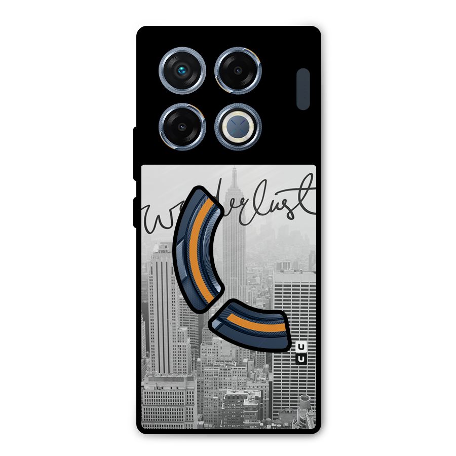 City Wanderlust Monochrome Metal Back Case for Infinix GT 20 Pro