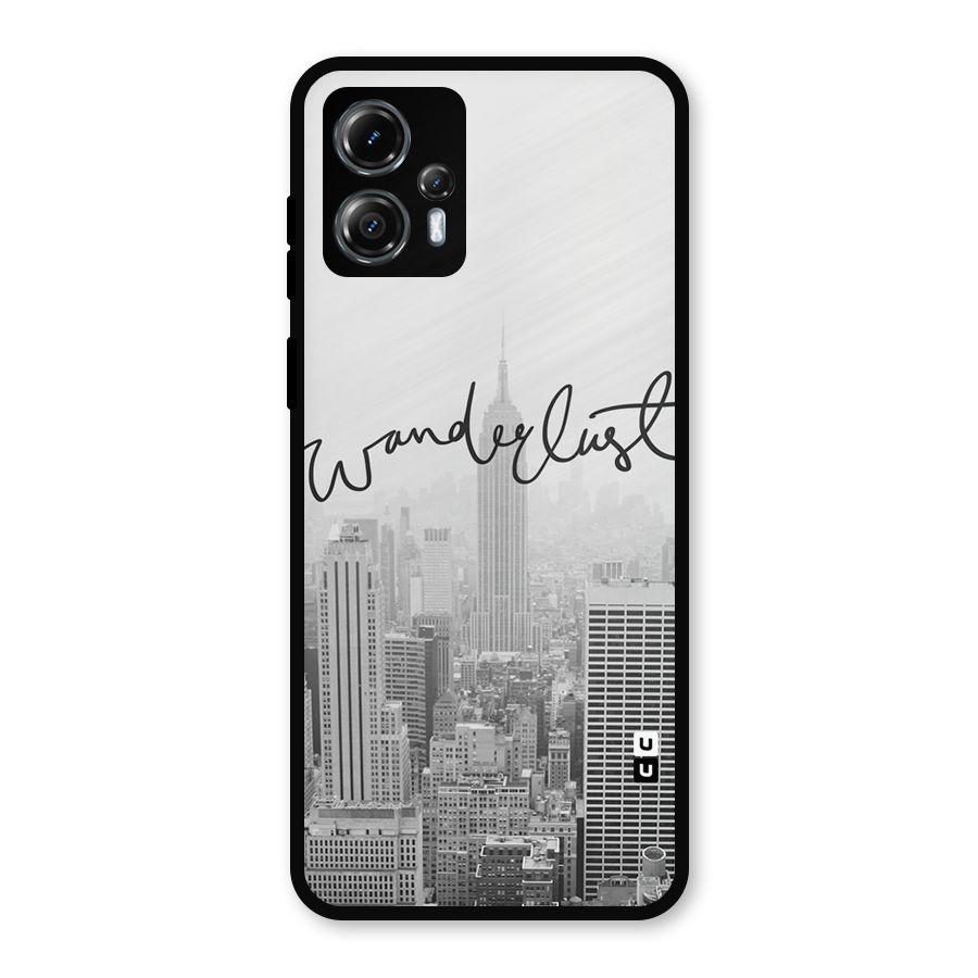 City Wanderlust Monochrome Metal Back Case for Moto G13