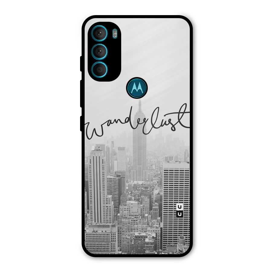 City Wanderlust Monochrome Metal Back Case for Moto G71 5G