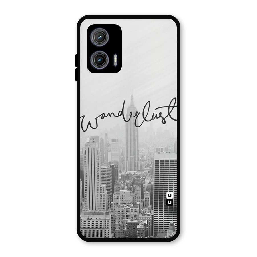 City Wanderlust Monochrome Metal Back Case for Moto G73