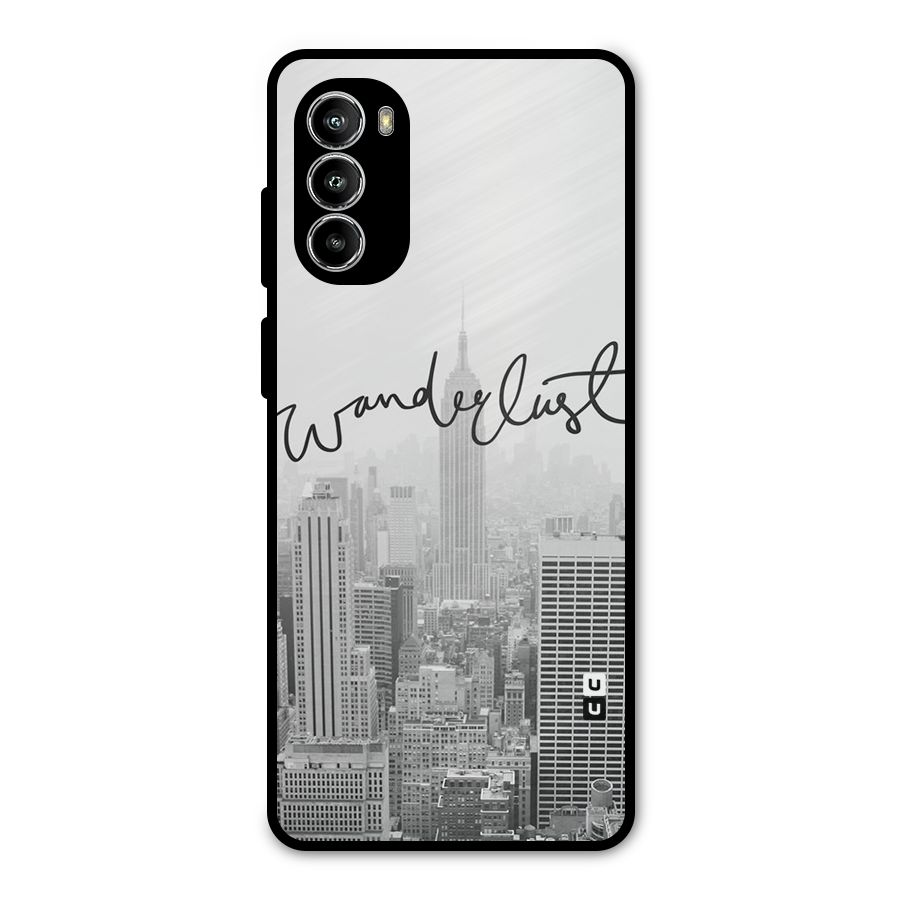 City Wanderlust Monochrome Metal Back Case for Moto G82