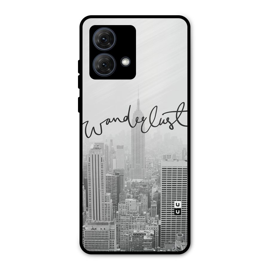 City Wanderlust Monochrome Metal Back Case for Moto G84