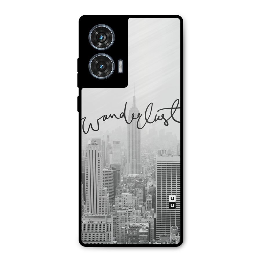 City Wanderlust Monochrome Metal Back Case for Motorola Edge 50 Fusion