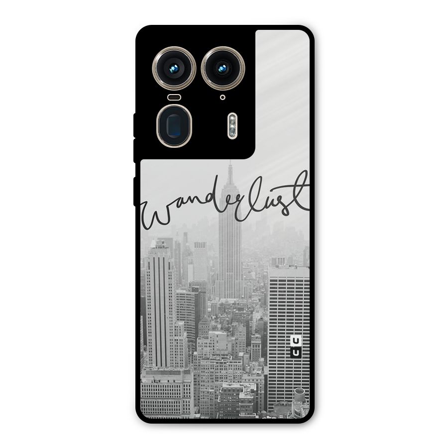 City Wanderlust Monochrome Metal Back Case for Motorola Edge 50 Ultra