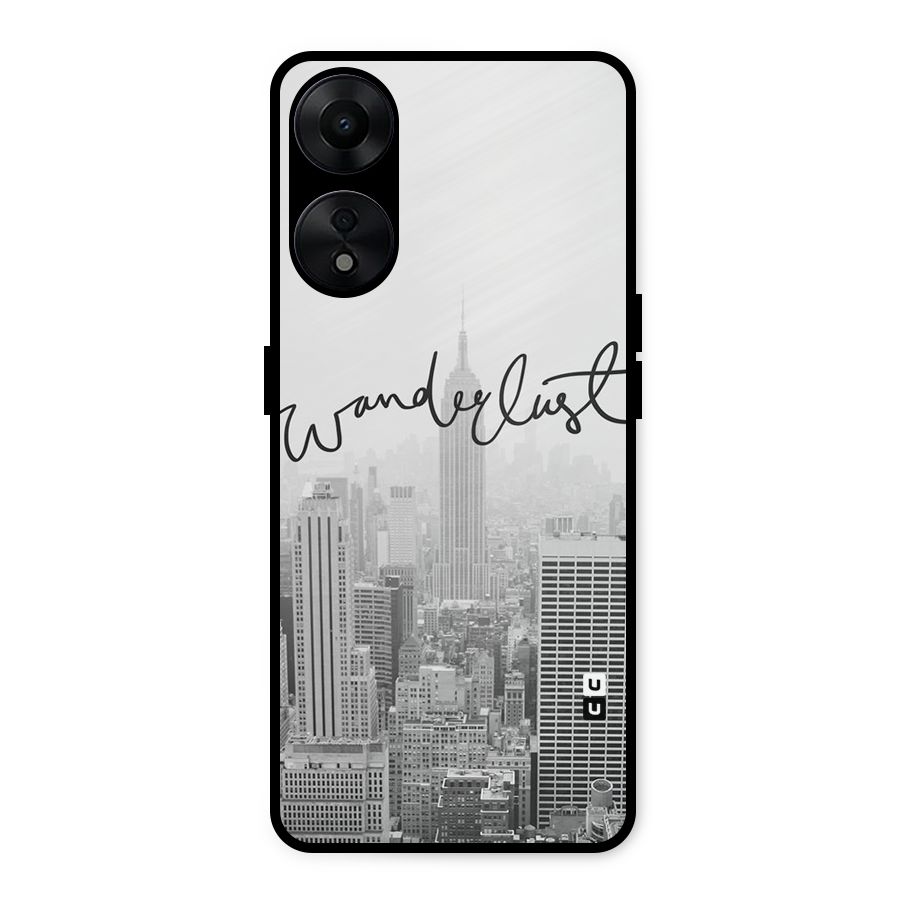 City Wanderlust Monochrome Metal Back Case for Oppo A78 5G