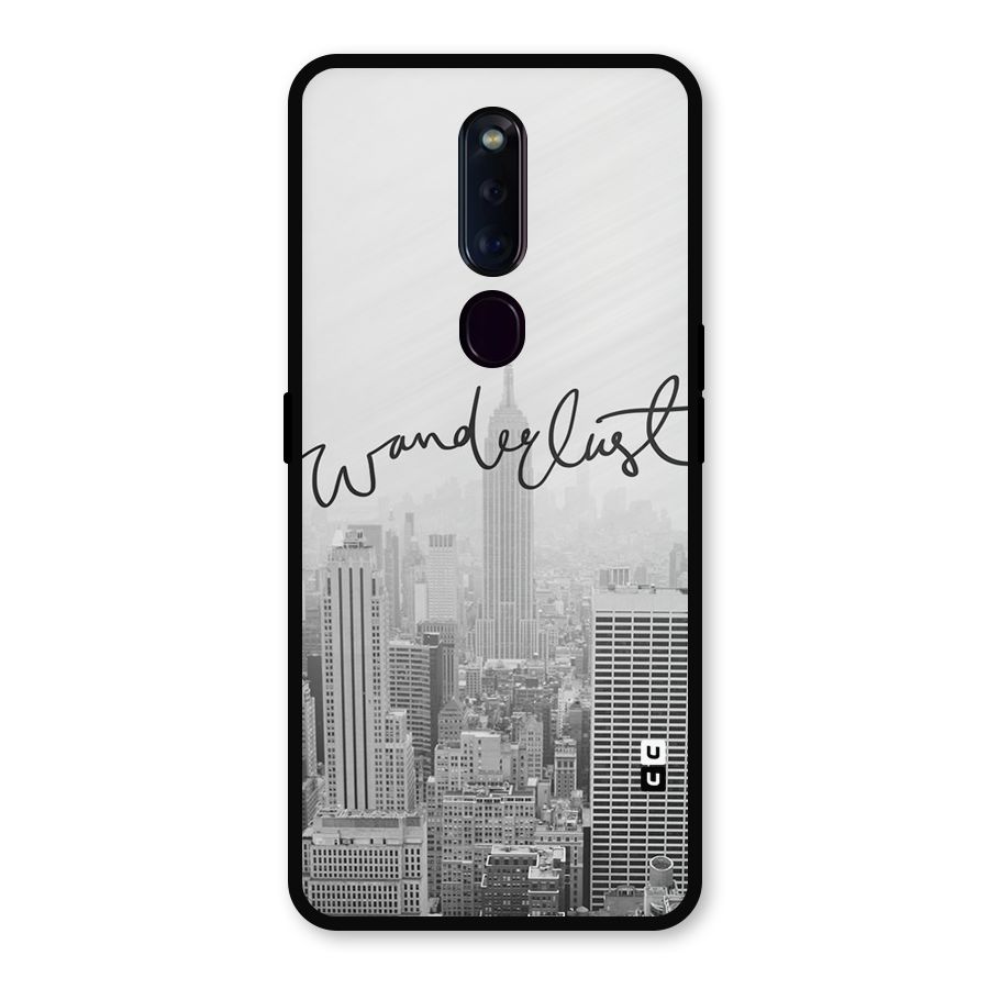City Wanderlust Monochrome Metal Back Case for Oppo F11 Pro
