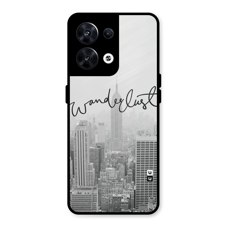 City Wanderlust Monochrome Metal Back Case for Oppo Reno8 5G
