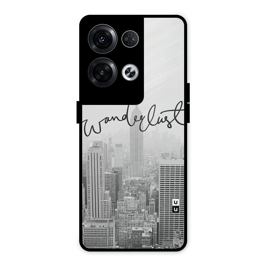 City Wanderlust Monochrome Metal Back Case for Oppo Reno8 Pro 5G