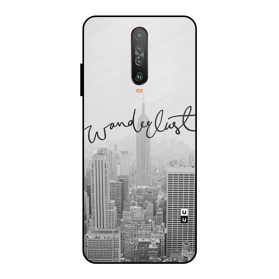 City Wanderlust Monochrome Metal Back Case for Poco X2