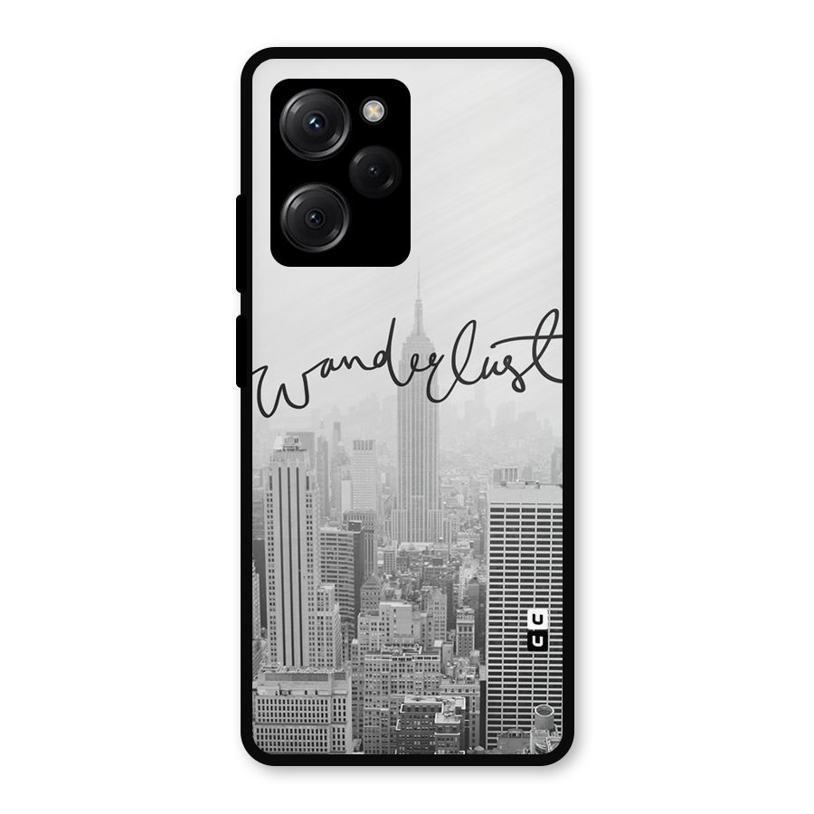 City Wanderlust Monochrome Metal Back Case for Poco X5 Pro