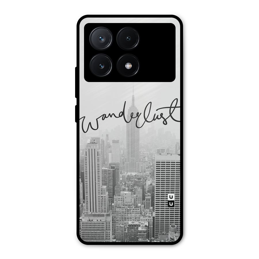City Wanderlust Monochrome Metal Back Case for Poco X6 Pro