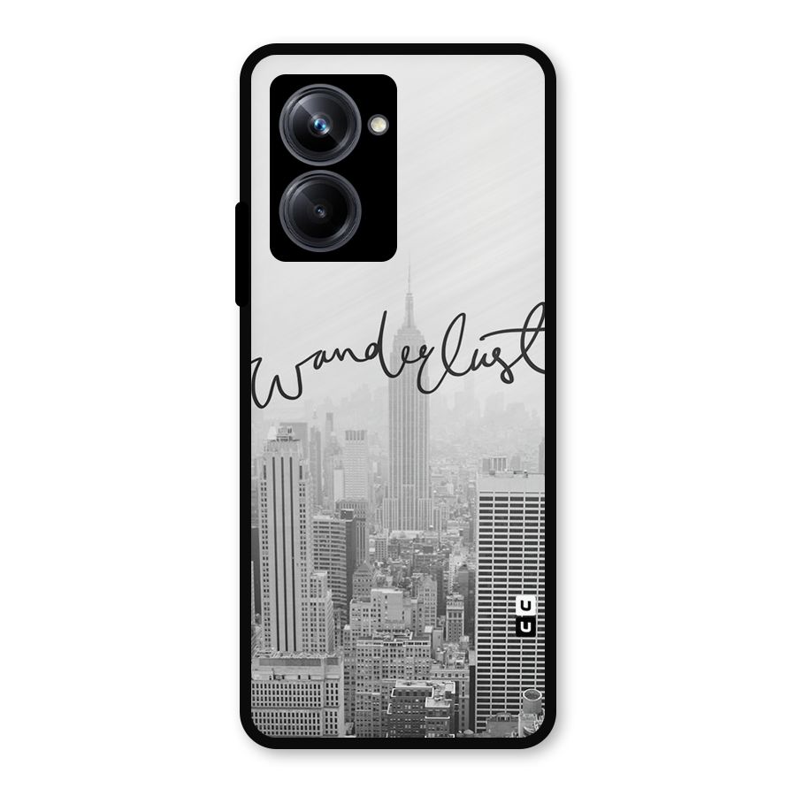City Wanderlust Monochrome Metal Back Case for Realme 10 Pro