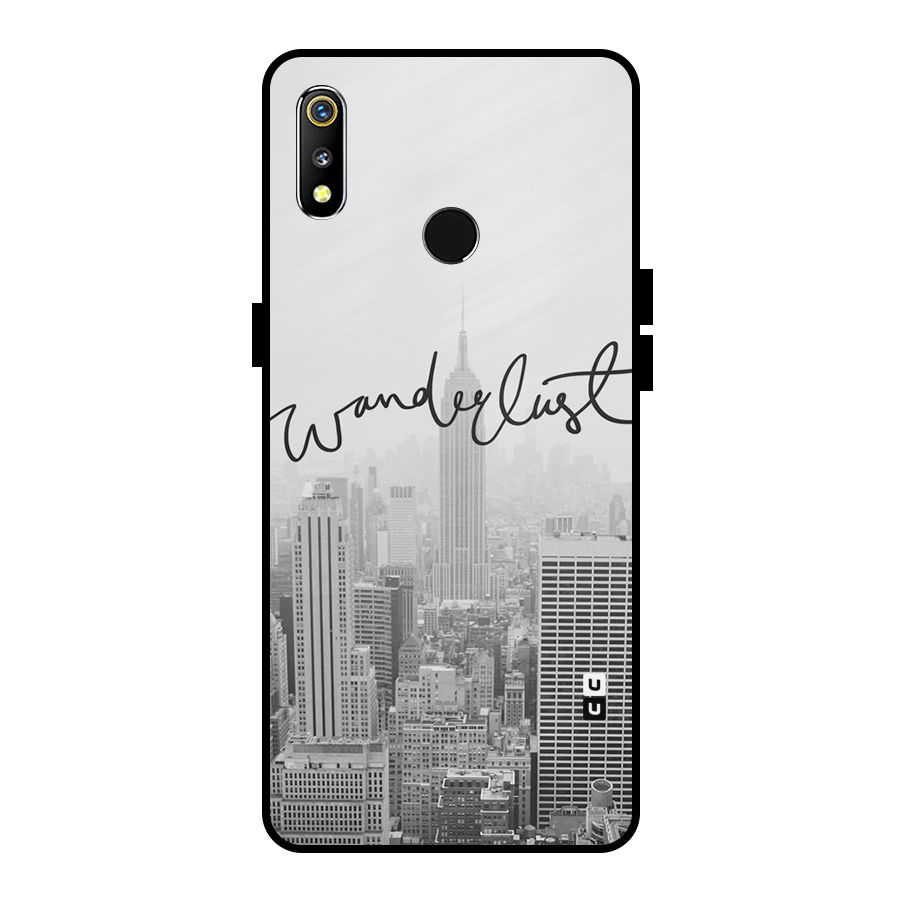 City Wanderlust Monochrome Metal Back Case for Realme 3