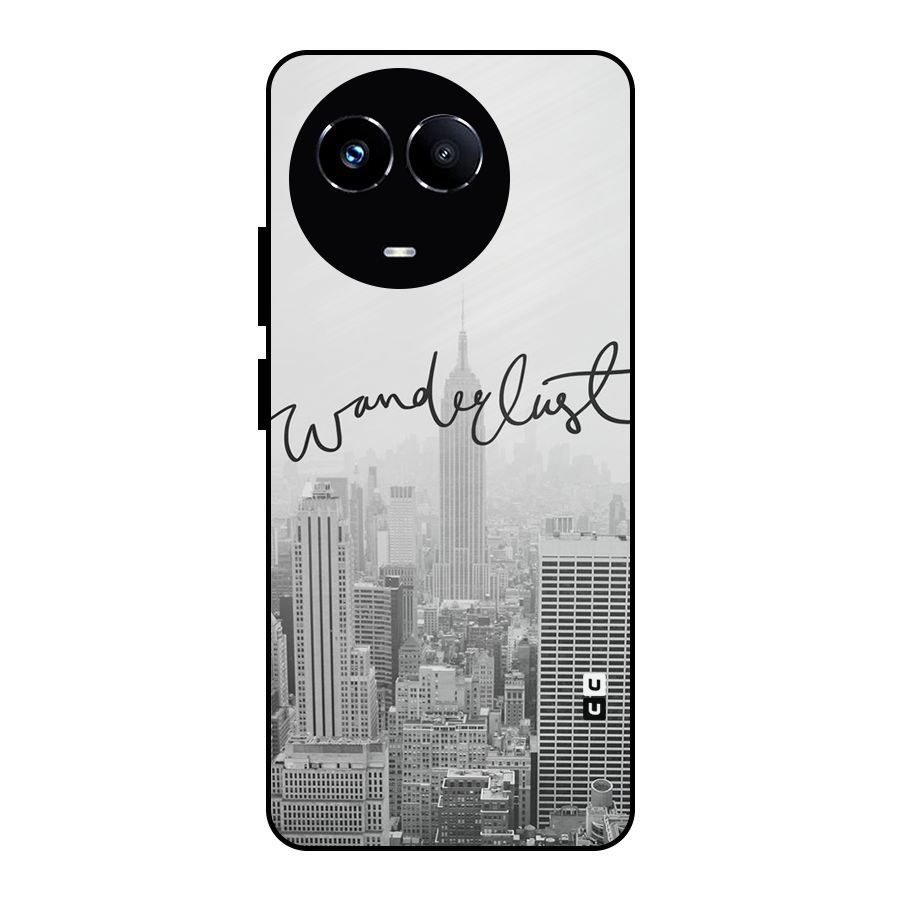 City Wanderlust Monochrome Metal Back Case for Realme Narzo 60X