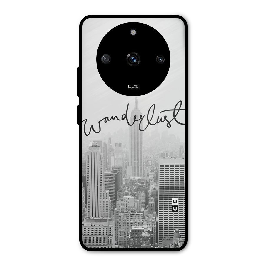 City Wanderlust Monochrome Metal Back Case for Realme Narzo 60 5G