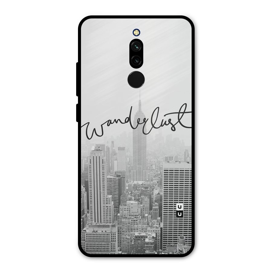 City Wanderlust Monochrome Metal Back Case for Redmi 8