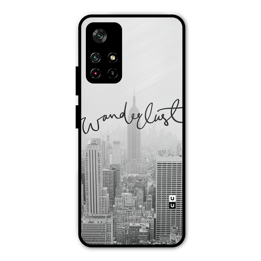 City Wanderlust Monochrome Metal Back Case for Redmi Note 11T 5G