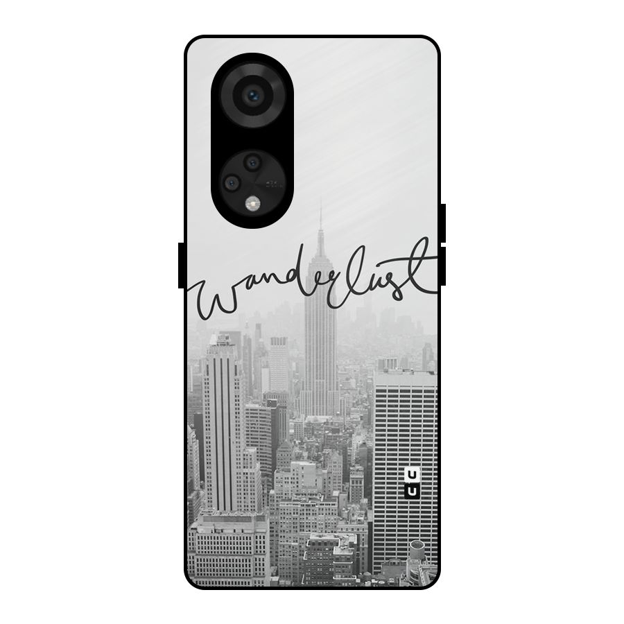 City Wanderlust Monochrome Metal Back Case for Reno8 T 5G