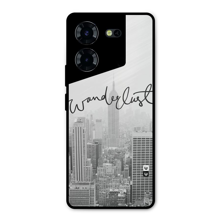 City Wanderlust Monochrome Metal Back Case for Tecno Pova 5 Pro 5G