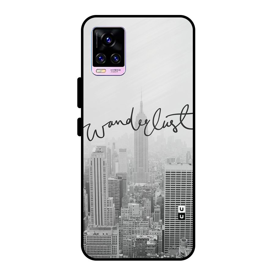 City Wanderlust Monochrome Metal Back Case for Vivo V20 Pro
