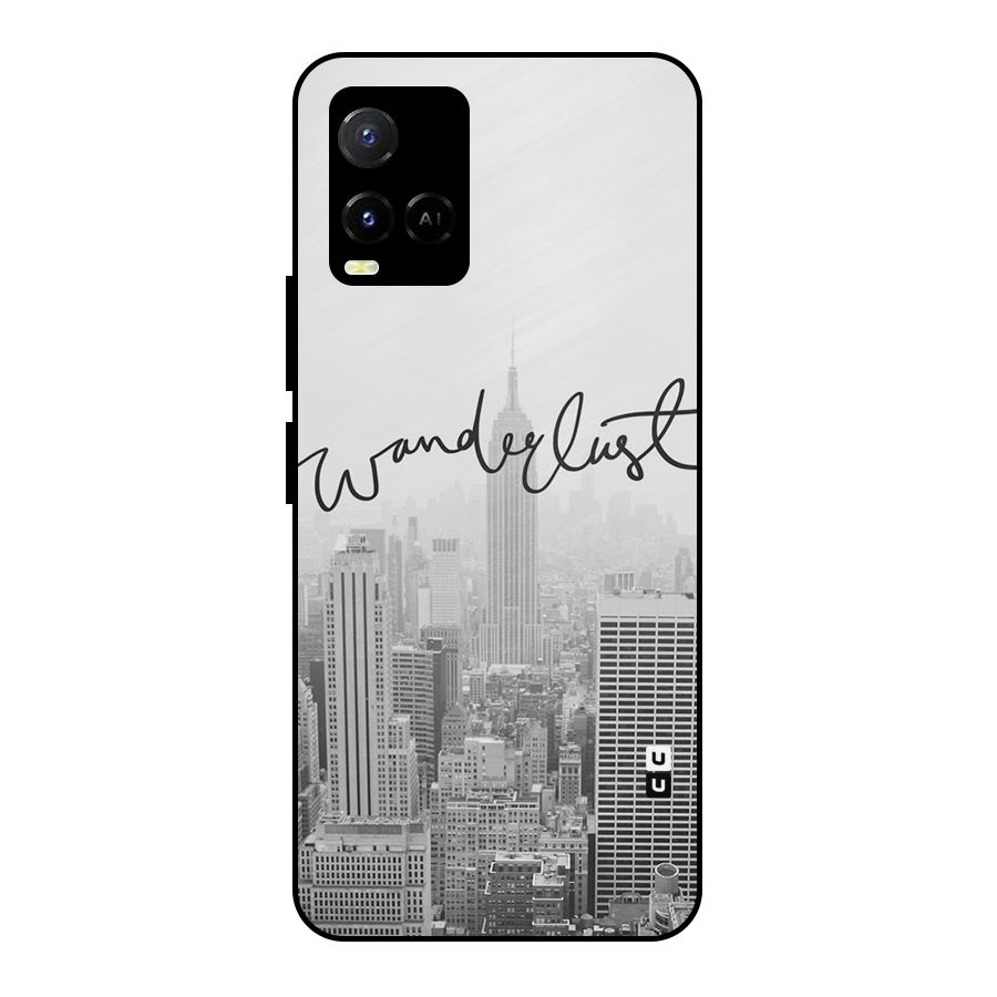 City Wanderlust Monochrome Metal Back Case for Vivo Y21A