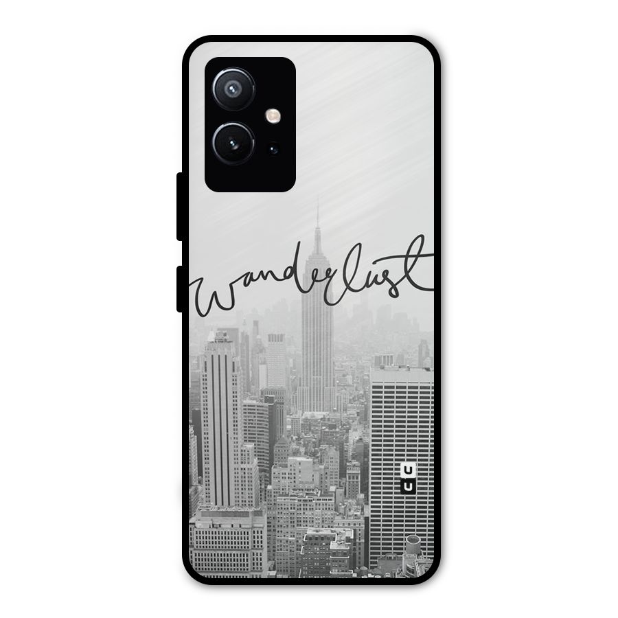 City Wanderlust Monochrome Metal Back Case for Vivo Y75 5G