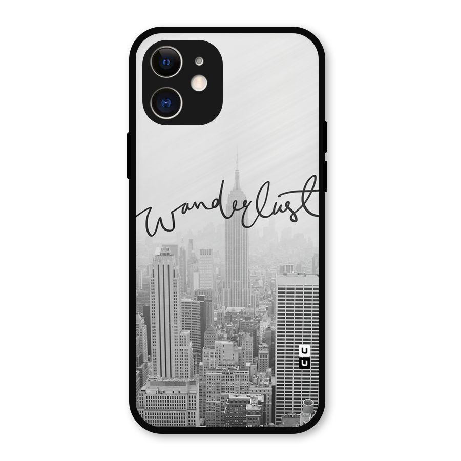 City Wanderlust Monochrome Metal Back Case for iPhone 12
