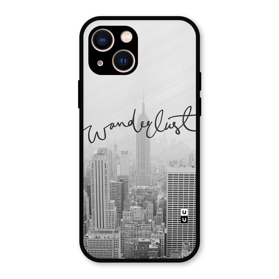 City Wanderlust Monochrome Metal Back Case for iPhone 13