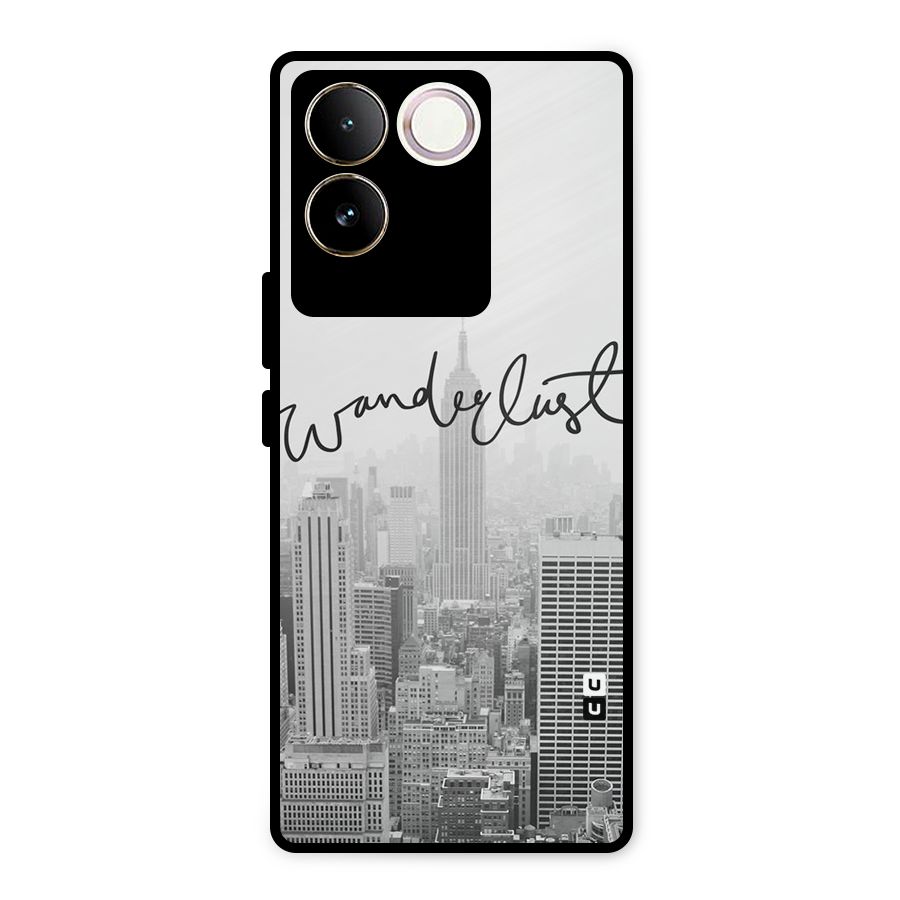 City Wanderlust Monochrome Metal Back Case for iQOO Z7 Pro