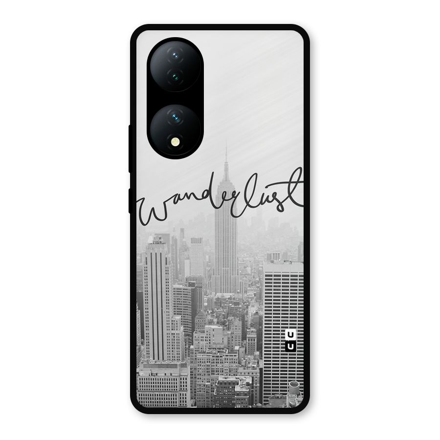 City Wanderlust Monochrome Metal Back Case for iQOO Z7s