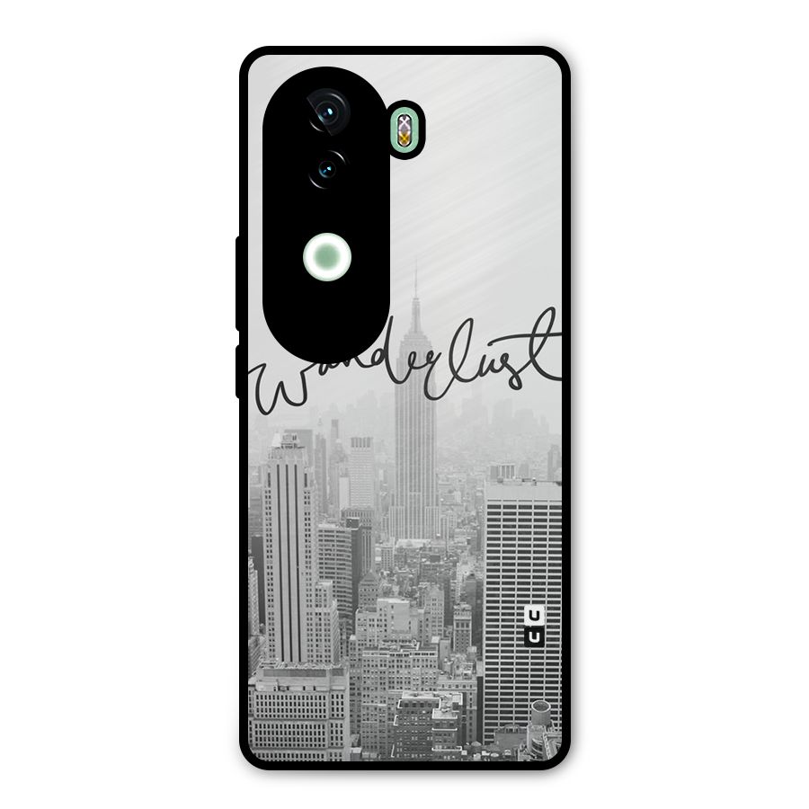 City Wanderlust Monochrome Metal Back Case for iQOO Z9s