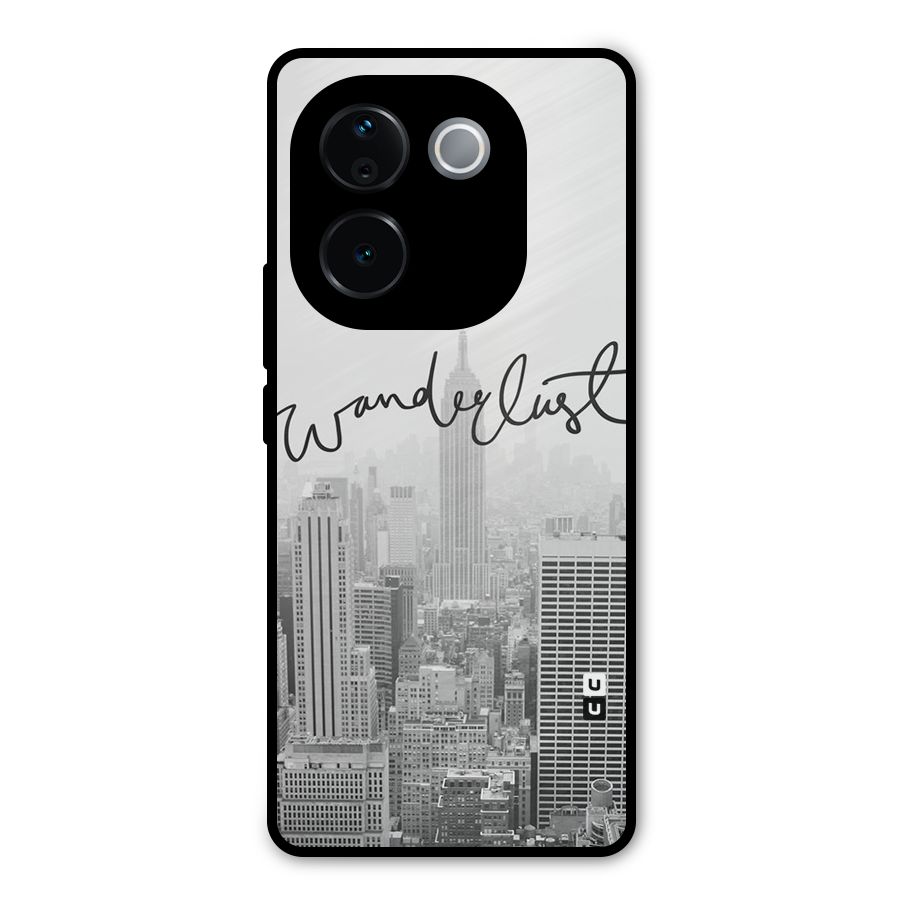 City Wanderlust Monochrome Metal Back Case for iQOO Z9s Pro