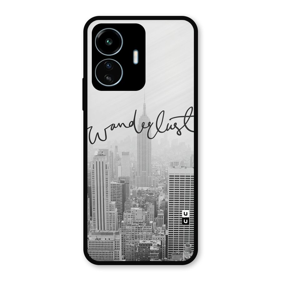 City Wanderlust Monochrome Metal Back Case for vivo iQOO Z6 Lite 5G